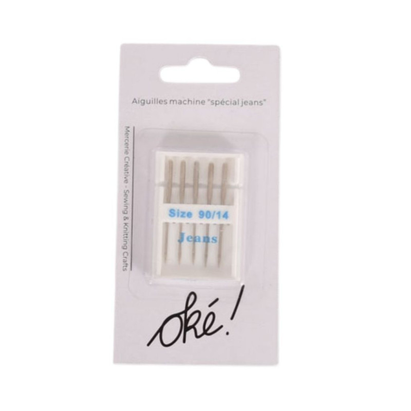 SACHET DE 6 / AIGUILLES MACHINE A COUDRE SPECIAL JEANS X5